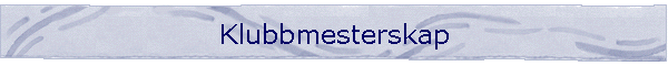 Klubbmesterskap
